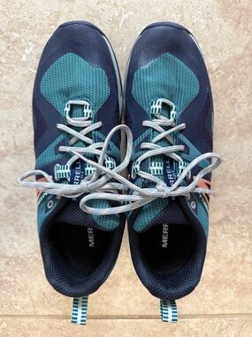 Merrell Teal & Navy Lightweight Hiking Sneakers